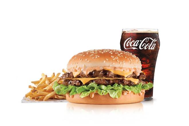 Order The Big Carl® Combo food online from Carl's Jr. store, North Highlands on bringmethat.com