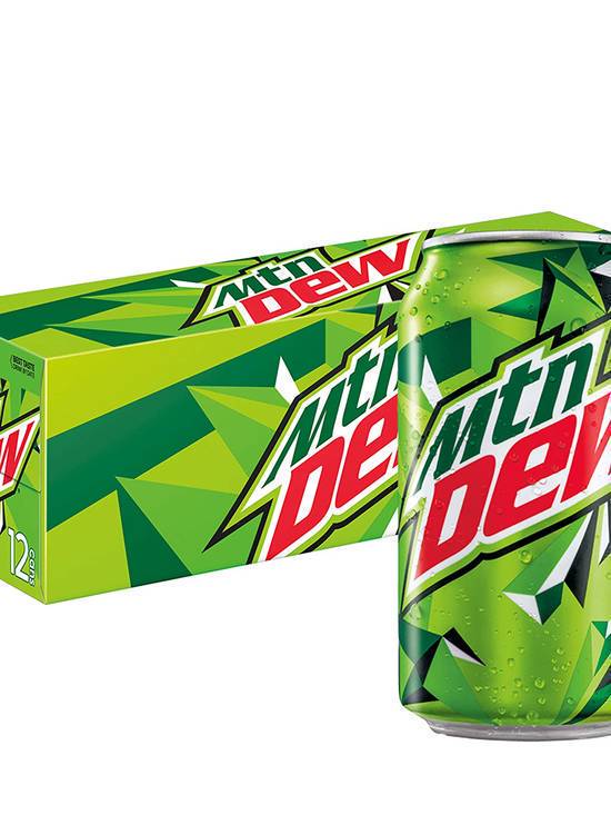 Order Mountain Dew Fridge Pack 12 Pack/12 OZ Cans food online from Chevron Extramile store, W Sacramento on bringmethat.com