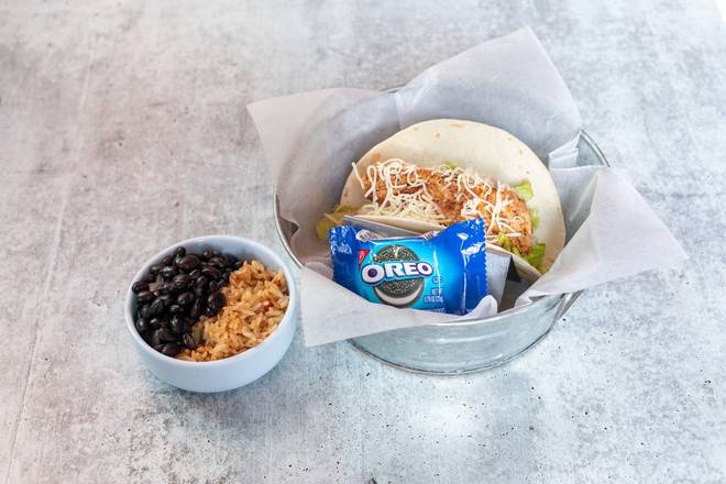 Order Kid's Chicken Taco food online from Tin Lizzys Cantina store, Atlanta on bringmethat.com