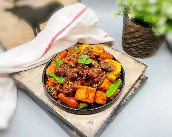 Order 提督香锅黑山羊 TIDU sliced lamb pot ️️樂 food online from Fashion Wok store, Sunnyvale on bringmethat.com