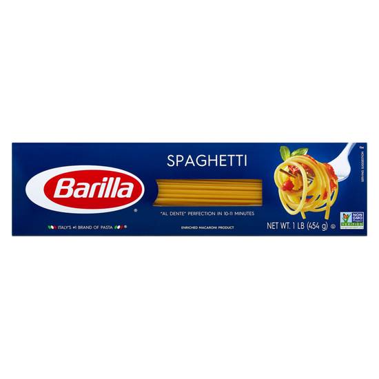Order Barilla Spaghetti Pasta 16oz food online from Everyday Needs by Gopuff store, Baton Rouge on bringmethat.com