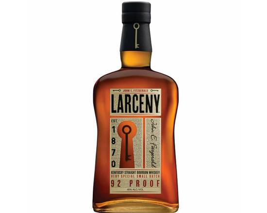Order Larceny, 750mL bourbon (46.0% ABV) food online from Woodbury Wine & Spirits store, ORLANDO on bringmethat.com