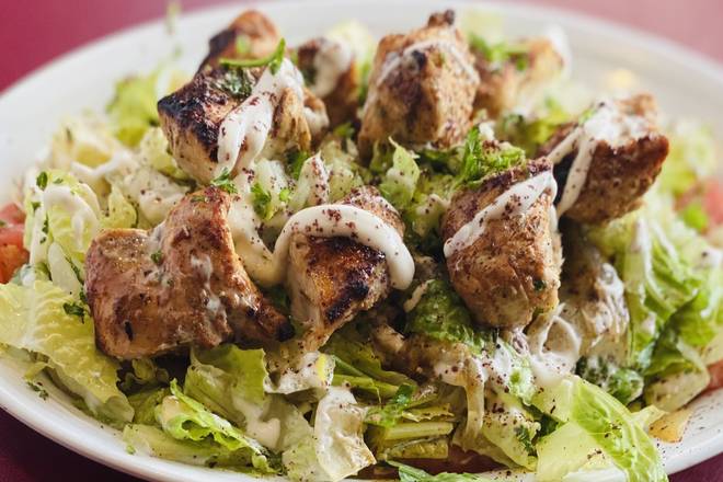Order Shish Kabab Salad food online from Shawarma King store, Seattle on bringmethat.com