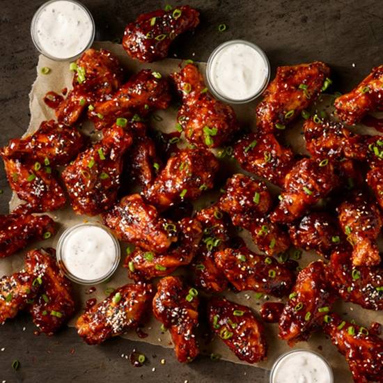 Order 32 ct. Wings food online from Wings Out store, Euless on bringmethat.com