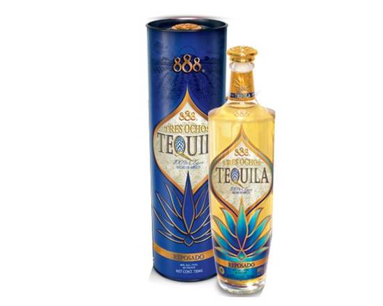 Order Tres Ochos - Reposado Tequila food online from Santa Monica Liquor store, Santa Monica on bringmethat.com