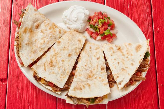 Order Shredded Brisket Quesadilla food online from Fuzzy's Taco Shop store, Lakeland on bringmethat.com