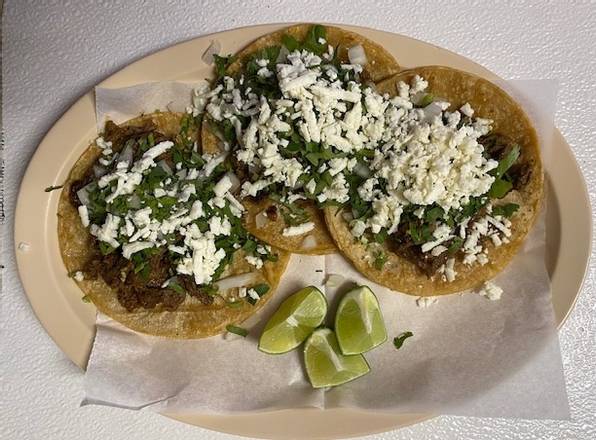 Order Tacos (Grande) food online from Taqueria Azteca store, West Chicago on bringmethat.com