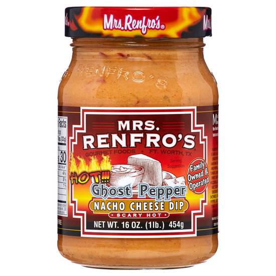 Order Mrs. Renfro's Ghost Pepper Nacho Cheese Sauce 16oz food online from Everyday Needs by Gopuff store, Stockton on bringmethat.com