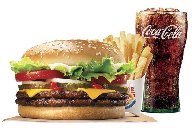 Order Double WHOPPER® with Cheese Meal food online from Burger King store, St Petersburg on bringmethat.com