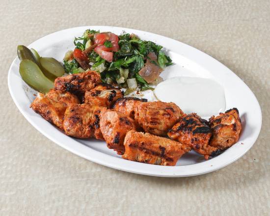 Order Chicken Tawouk Platter food online from Kabab2Go store, Charlotte on bringmethat.com