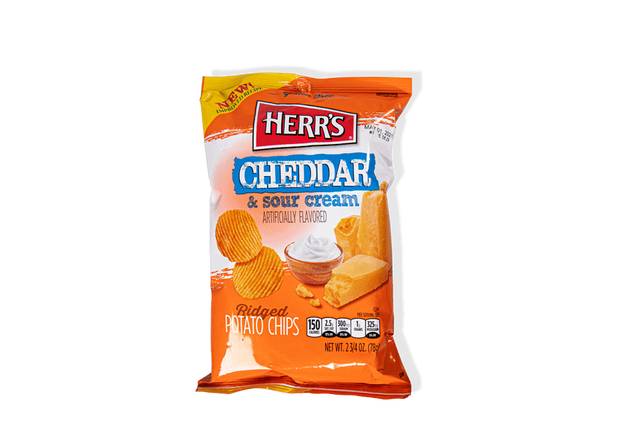 Order Herr's Cheddar & Sour Cream Chips 2.75oz food online from Wawa store, Downingtown on bringmethat.com