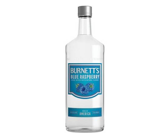 Order BURNETT'S VODKA  BLUE RASPBERRY 750ML  40% ABV food online from Princess Liquors store, Port Saint Lucie on bringmethat.com