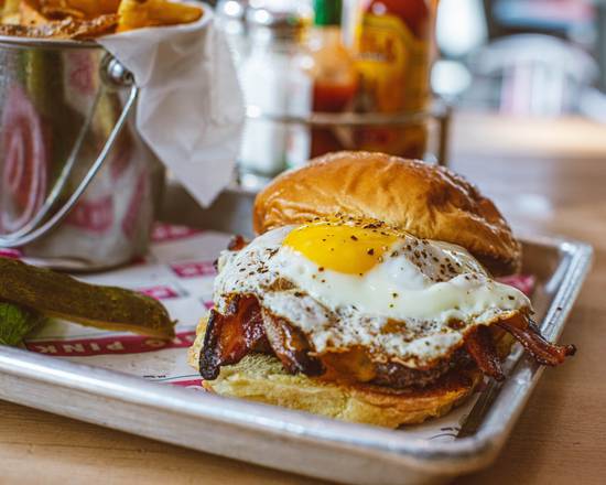 Order The "Prime" Kobe Burger food online from Big Pink Restaurant store, Miami Beach on bringmethat.com