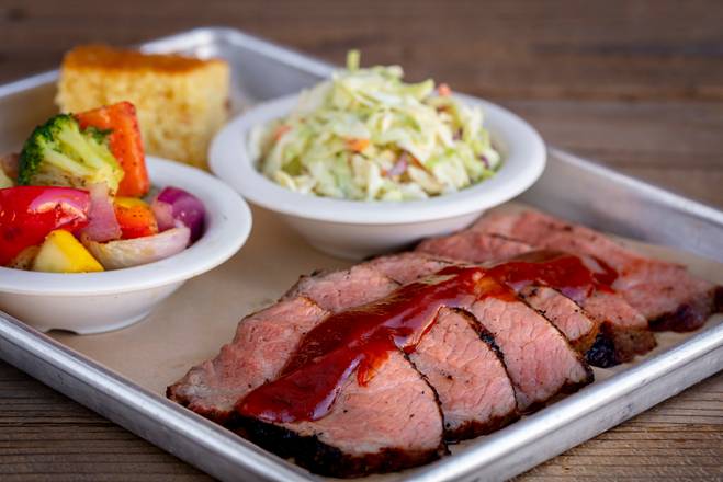 Order Tri Tip Dinner food online from Bad to The Bone BBQ store, San Juan Capistrano on bringmethat.com