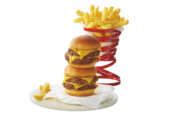 Order Big Scoop Double Sliders food online from Friendly store, Johnstown on bringmethat.com