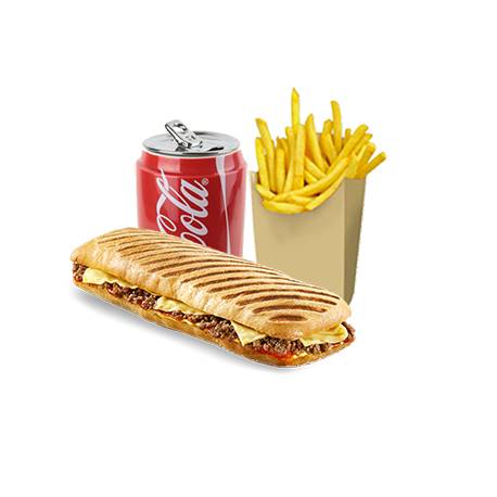 Menu panini viande hachée 