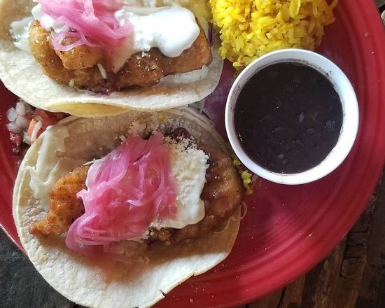 Order Baja Saba Fish Tacos food online from Salvador Mollys store, Portland on bringmethat.com