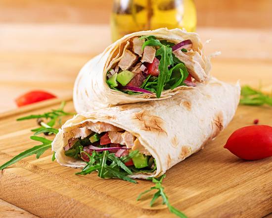 Order Chicken Breakfast Burrito food online from Lucy Pancake Bar store, Los Angeles on bringmethat.com
