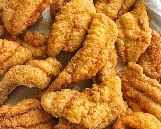 Order Full Pan Catfish Nugget food online from Sharks Seafood & More store, Bowie on bringmethat.com
