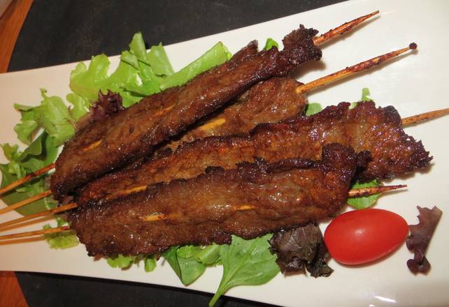 Order Grilled Beef on a Stick food online from Rice Bistro store, Port Orange on bringmethat.com