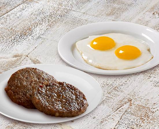 Order 2 Eggs & Country Sausage food online from Huddle House store, Cleveland on bringmethat.com
