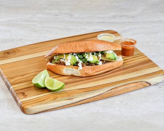 Order Asada Torta food online from San Luis Taqueria store, Nashville-Davidson on bringmethat.com