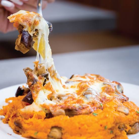 Order Sweet Potato w/Roasted Eggplant food online from Carrot Express store, Weston on bringmethat.com