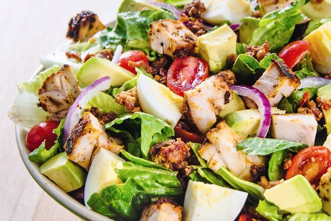Order TY COBB SALAD - PROTEIN PACKED food online from Mad Greens store, Highlands Ranch on bringmethat.com