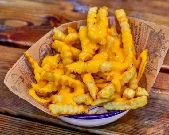 Frites crinkel cheddar fondant 🧀🧀💯