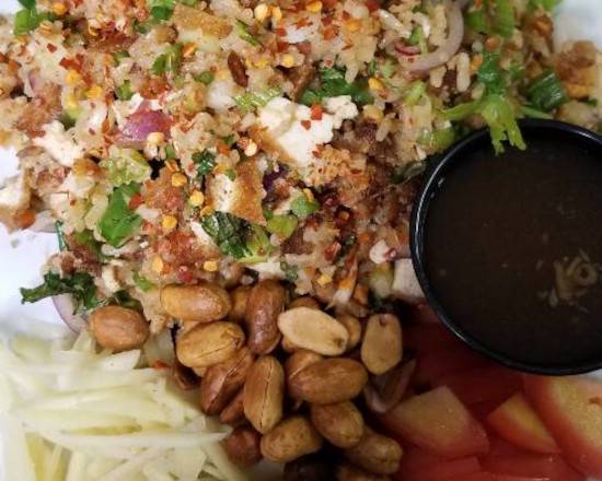 Order Lao Crispy Rice Wraps - Naam Khao food online from Lan Xang store, Fort Myers on bringmethat.com