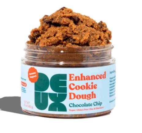Order DEUX Chocolate Chip Cookie Dough, Immune Support: 12oz Jar food online from Everyday Needs by Gopuff store, Melrose Park on bringmethat.com