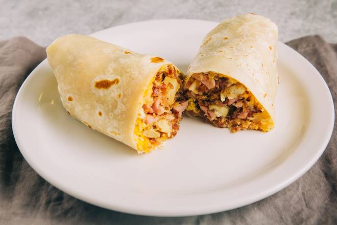 Order Bacon Breakfast Burrito  food online from Betos Mexican Restaurant store, Salt Lake City on bringmethat.com