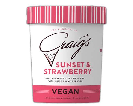 Order (Vegan) Craig's - Sunset & Strawberry food online from The Dolly Llama store, Los Angeles on bringmethat.com