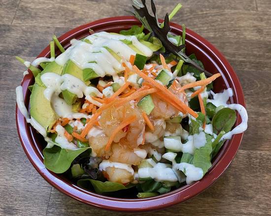 Order Cabana Shrimp Salad Bowl food online from The Hawaiian Poke Place store, Tarpon Springs on bringmethat.com