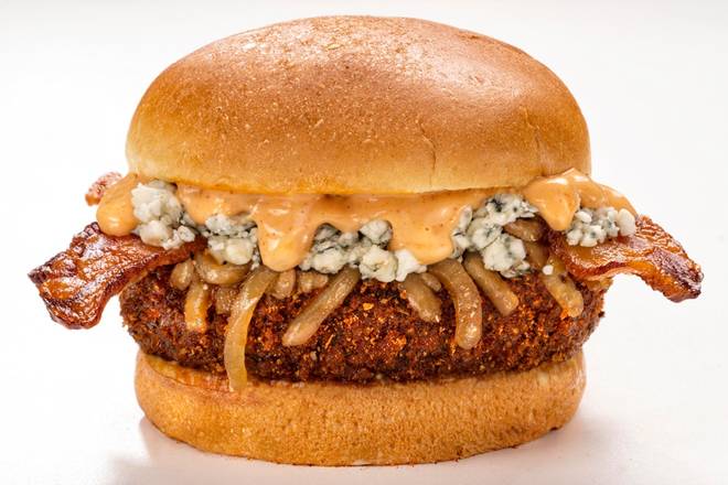 Order Bleu N Bacon Burger food online from Arooga's Route 11 store, Mechanicsburg on bringmethat.com