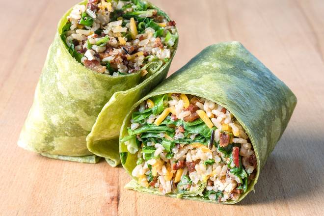 Order SPICY BACON WRAP  food online from Mad Greens store, Centennial on bringmethat.com