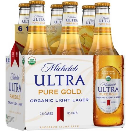Order MICHELOB ULTRA PURE GOLD 6PK-12OZ BTLS food online from Rocky Liquor store, Claremont on bringmethat.com