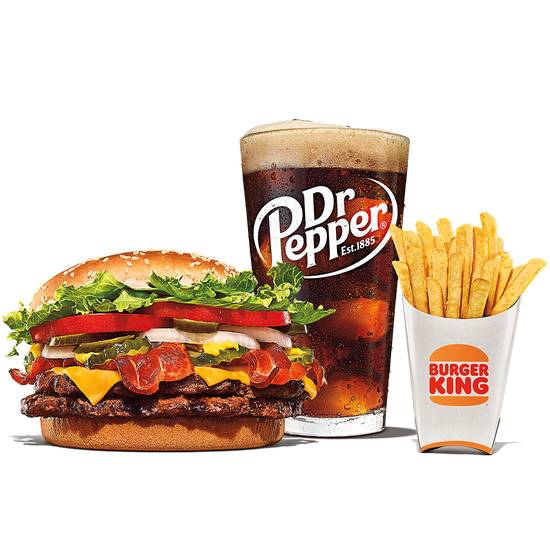 Order Texas Double Whopper Meal food online from Burger King store, Wausau on bringmethat.com