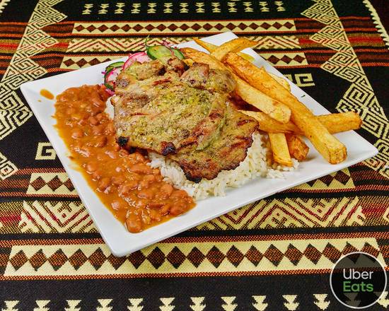 Order Grilled Pork Chop (Chuleta Asada) food online from Palla Ecuadorian Flavor store, Meriden on bringmethat.com