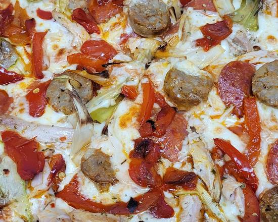 Order T Bird Special Pizza food online from Mid City Pizza store, New Orleans on bringmethat.com