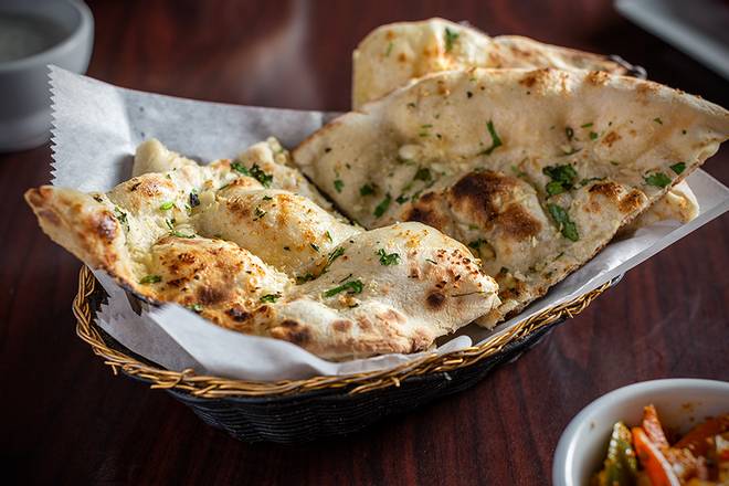 Order Garlic Naan food online from Tandoor Char House River North store, Chicago on bringmethat.com