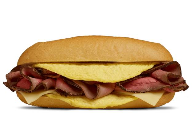 Order Hoagie - Egg Omelet - Roast Beef food online from Wawa store, Downingtown on bringmethat.com