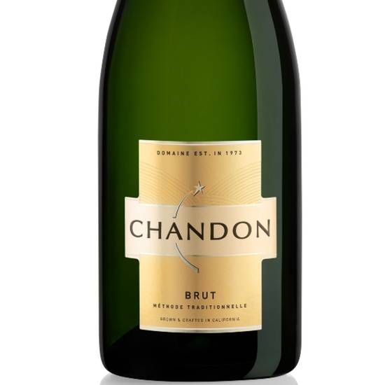 Order CHANDON BRUT 750ML 12%ABV  food online from Princess Liquors store, Port Saint Lucie on bringmethat.com