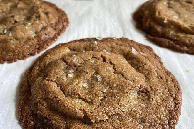 Order Brown Butter Dark Chocolate Cookie food online from SPRO Mission Dolores/Castro store, San Francisco on bringmethat.com