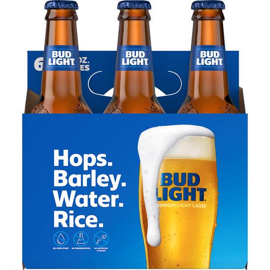 Order Bud Light, 6pk-12oz bottle beer (4.2% ABV) food online from Sweeney Liquors store, Hollywood on bringmethat.com