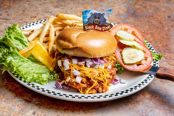 Order Chili Cheddar Cheeseburger food online from Black Bear Diner store, Rohnert Park on bringmethat.com