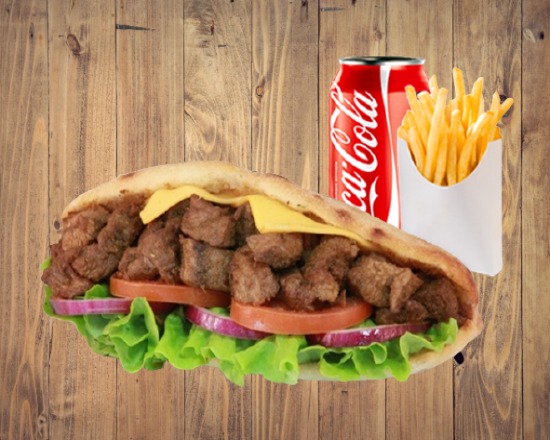 Menu sandwich grec