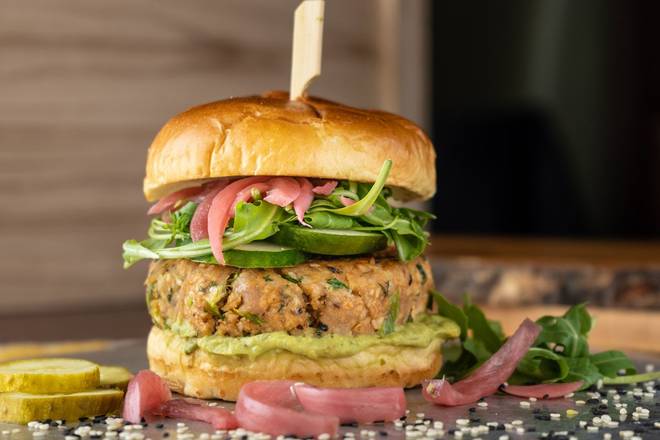 Order Ahi Tuna Burger food online from Sweet Lou store, Skokie on bringmethat.com