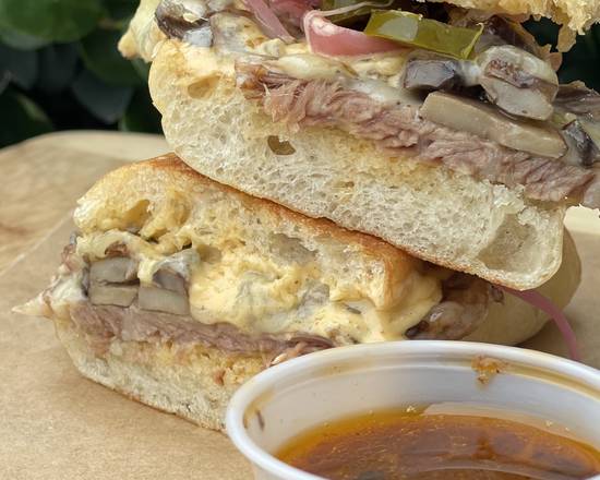 Order BARBACOA MELT | BIRRIA SANDWICH  food online from Lito's Kitchen store, Garland on bringmethat.com