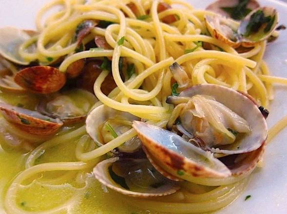 Order Spaghetti With Clams Red Or White food online from Scarpino's Family Restaurant store, Bradenton on bringmethat.com